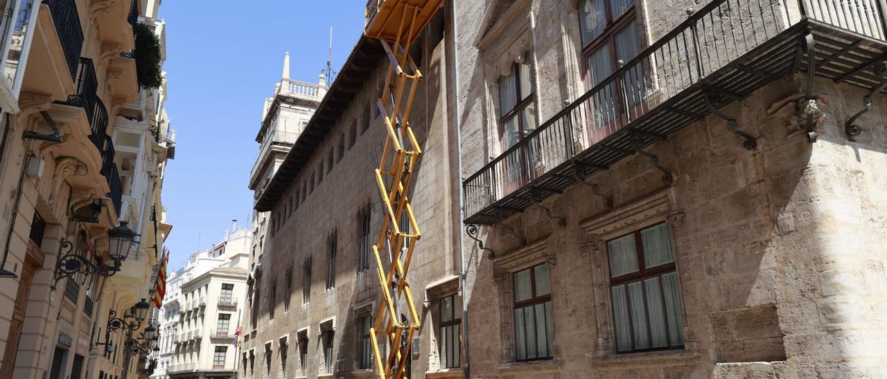 Obras de acondicionamiento en el Palau de la Generalitat