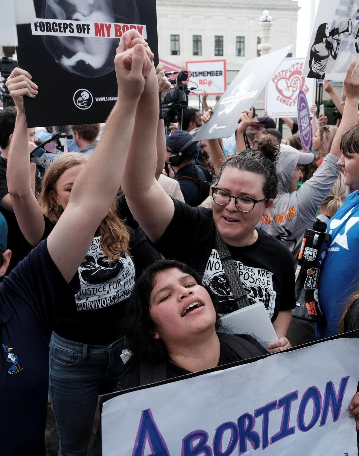 United States Supreme Court overturns the landmark Roe v Wade abortion decision