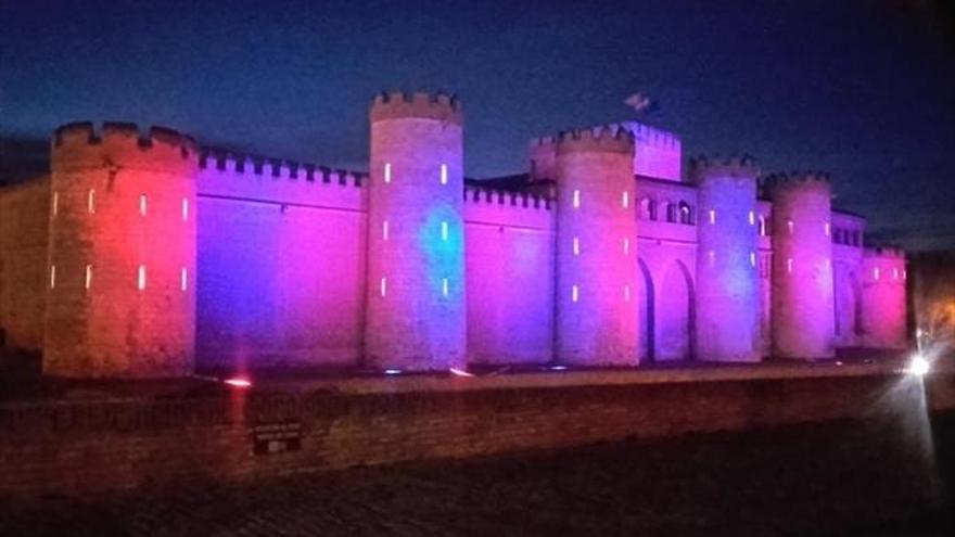 La Aljafería renueva su iluminación exterior