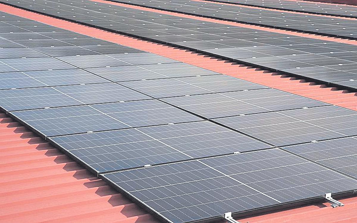 Una instal·lació fotovoltaica.