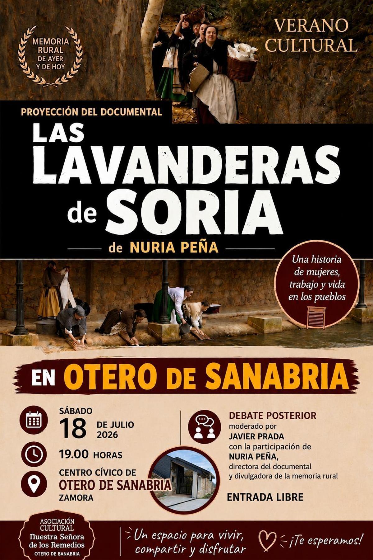 Cartel proyección documental Vernao Cultural