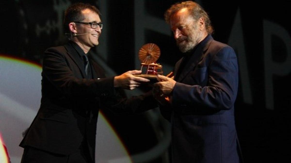 Franco Nero, galardonado por Ángel Sala en Sitges-2014