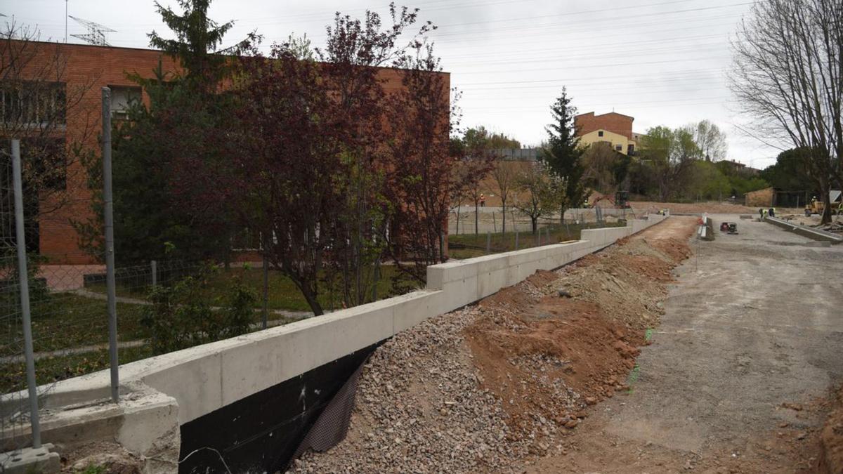 La prolongació del carrer Granollers passa per on hi havia una part del pati | ALEX GUERRERO