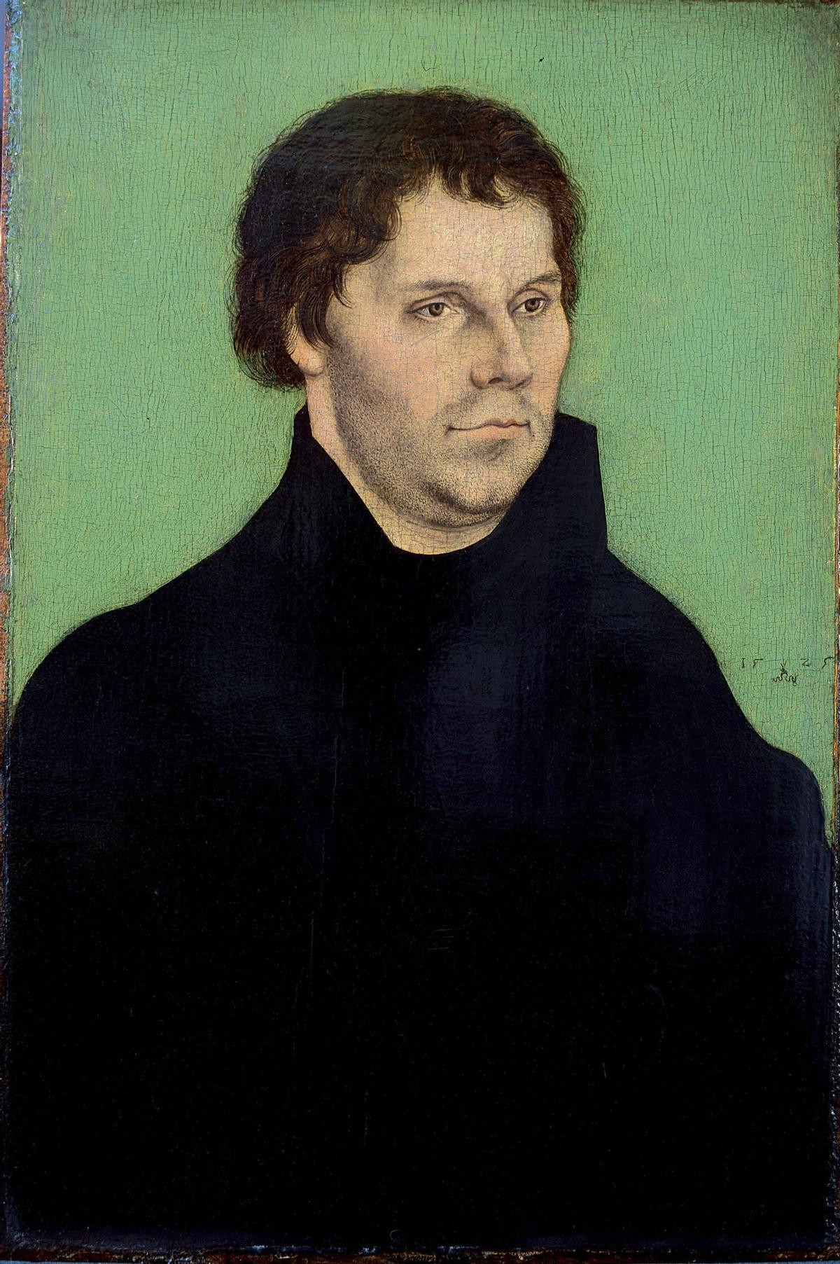 Retrato de Martín Lutero, contra cuyo credo se erigió Roma para mostrar los logros del catolicismo.