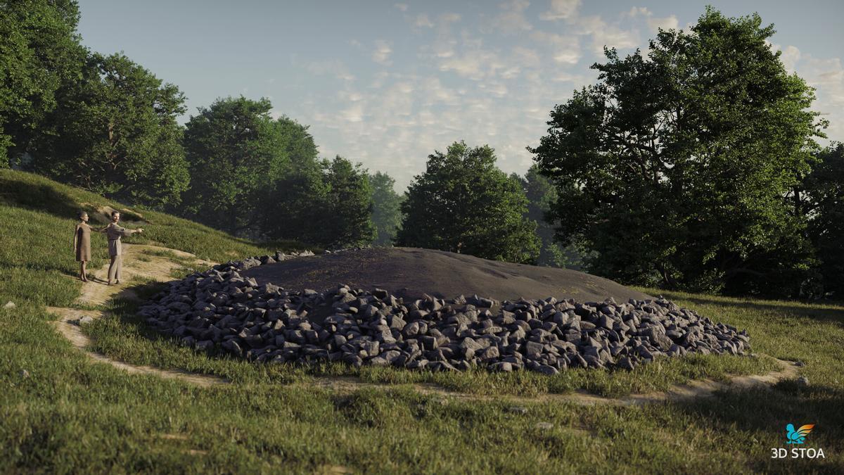 En imágenes: Así fue la evolución histórica del dolmen de La Cobertoria En imágenes: Así fue la evolución histórica del dolmen de La Cobertoria