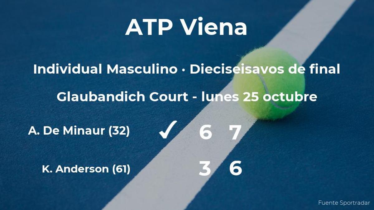 El tenista Alex De Minaur, clasificado para los octavos de final del torneo ATP 500 de Viena