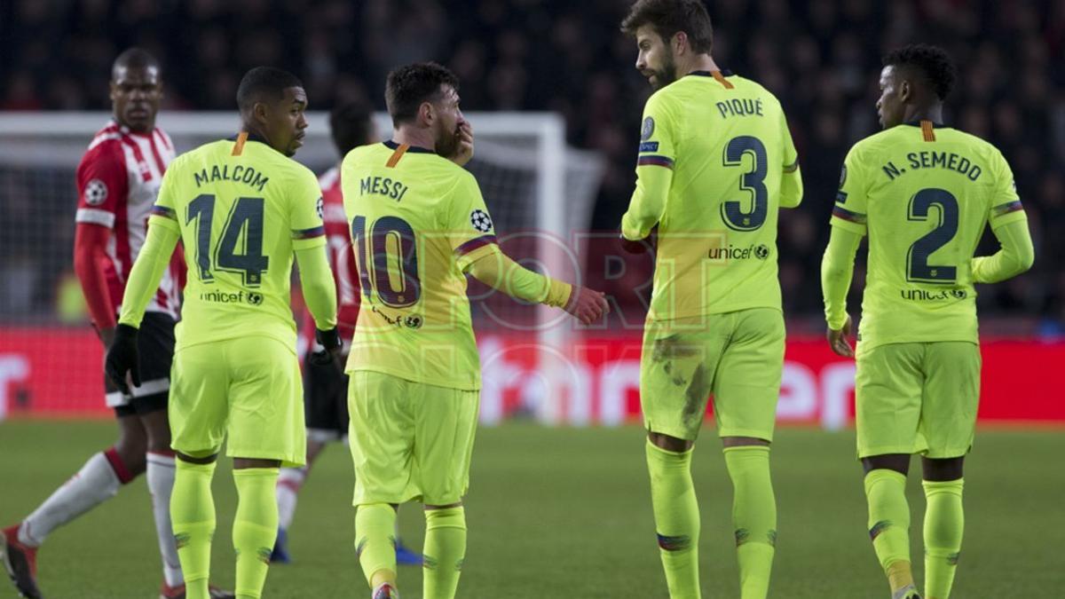 PSV EINDHOVEN, 1 - FC BARCELONA, 2