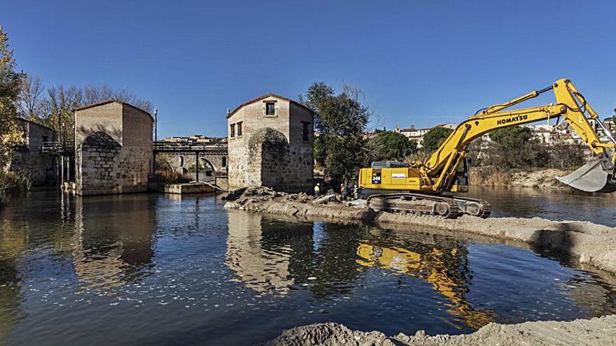 Una excavadora limpia la zona. | Nico Rodríguez