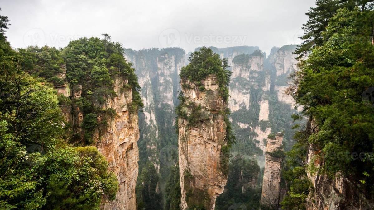 Las montañas Tianzi, en China.