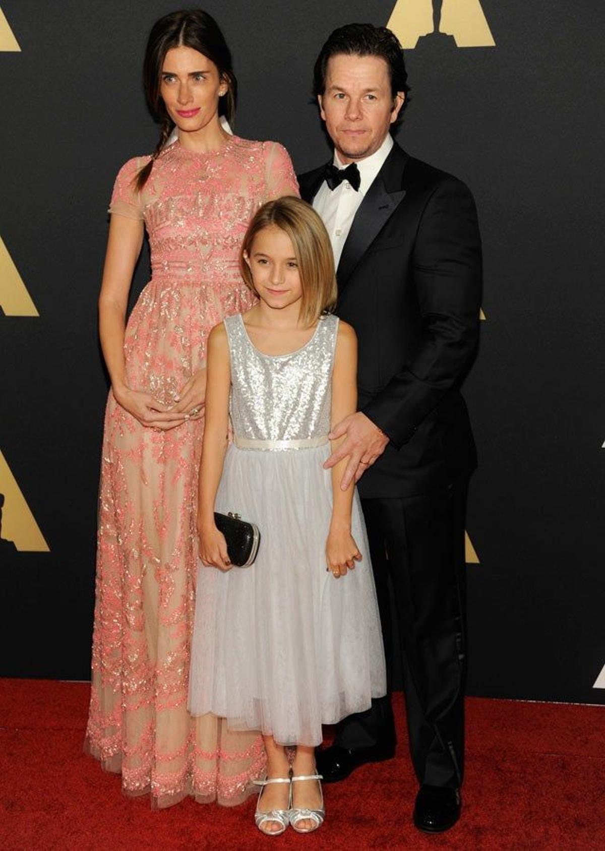 Rhea Durham, Ella y Mark Wahlberg, en los Governor's Awards 2014
