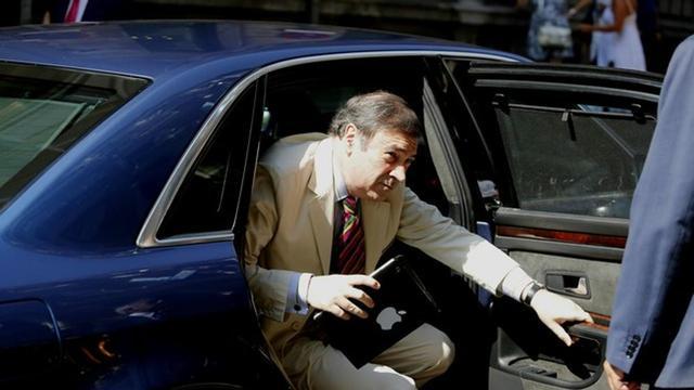 El director de 'El Mundo', Pedro J. Ramírez, a su llegada a la Audiencia Nacional para declarar por el 'caso Bárcenas'.