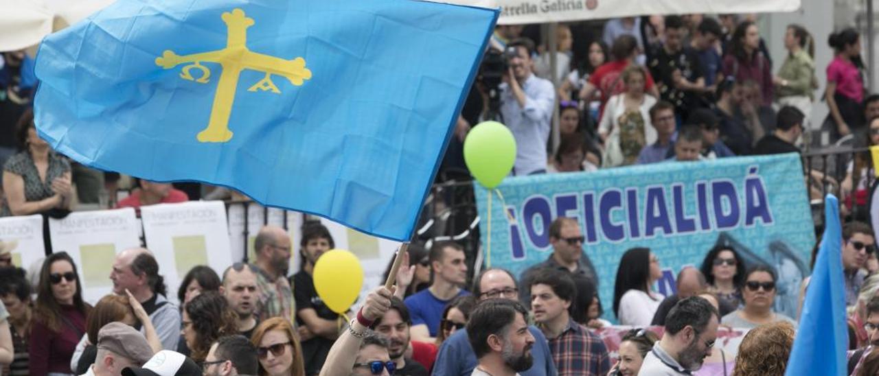 Manifestación por la oficialidad del asturiano