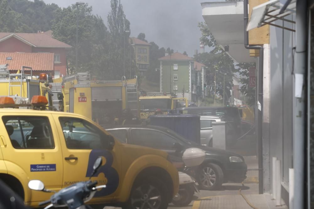 Incendio en Avilés