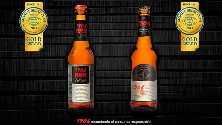 Las cervezas 1906, galardonadas en los premios Monde Selection