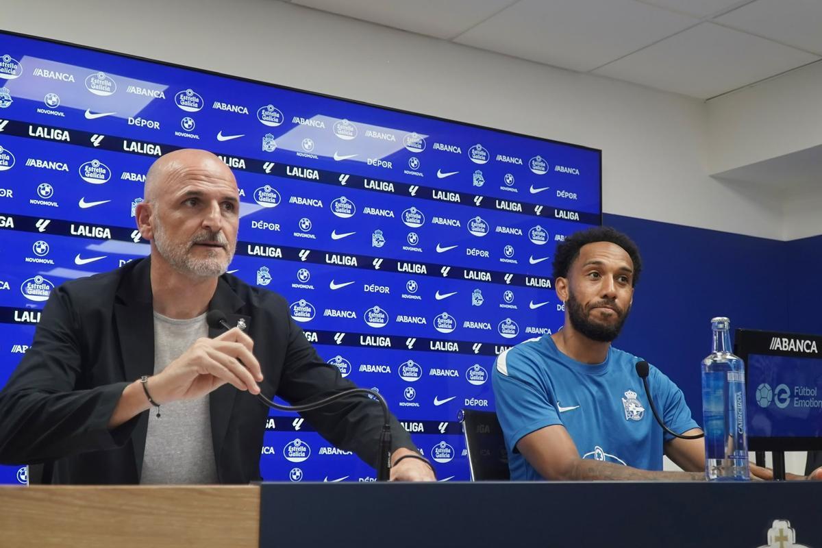 El Deportivo presenta a Aubameyang