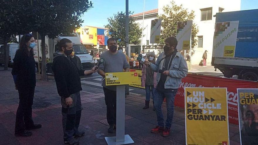 Dani Cornellà, ahir, atenent els mitjans a Palamós.