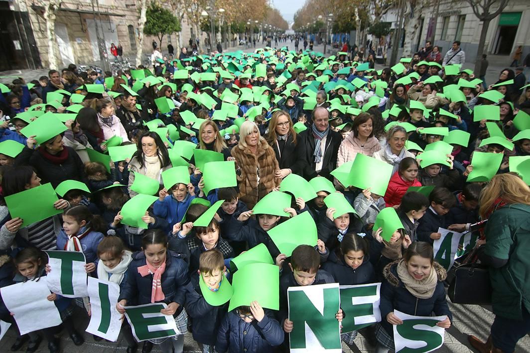 Escolares cordobeses contra el cáncer