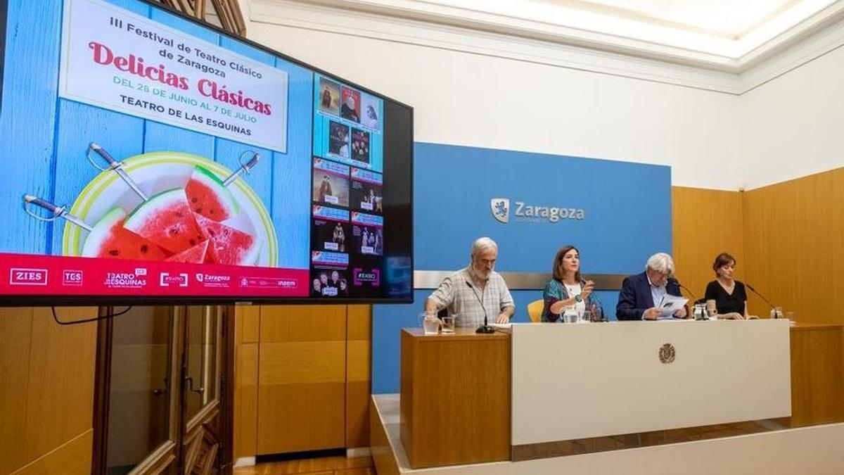 La tercera edición del festival 'Delicias Clásicas' se ha presentado este jueves en el Ayuntamiento de Zaragoza.