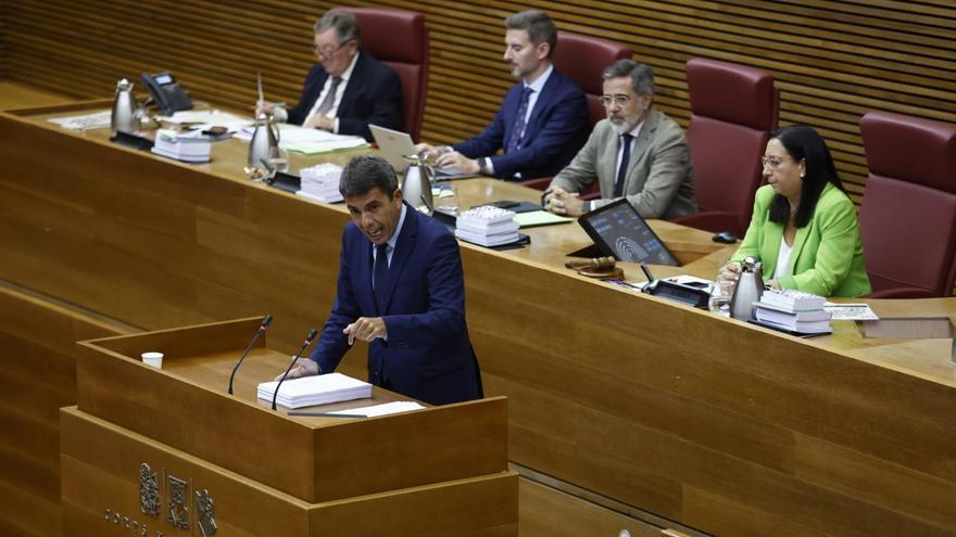 Mazón &quot;no renuncia&quot; a la deuda y carga contra el giro del PSPV con el fondo de nivelación