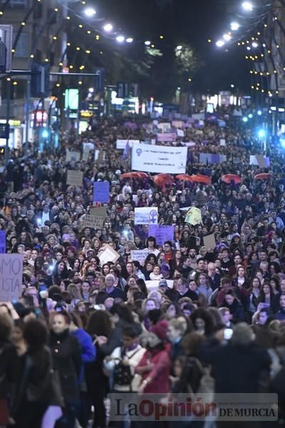 Manifestación por el Día de la Mujer en Murcia