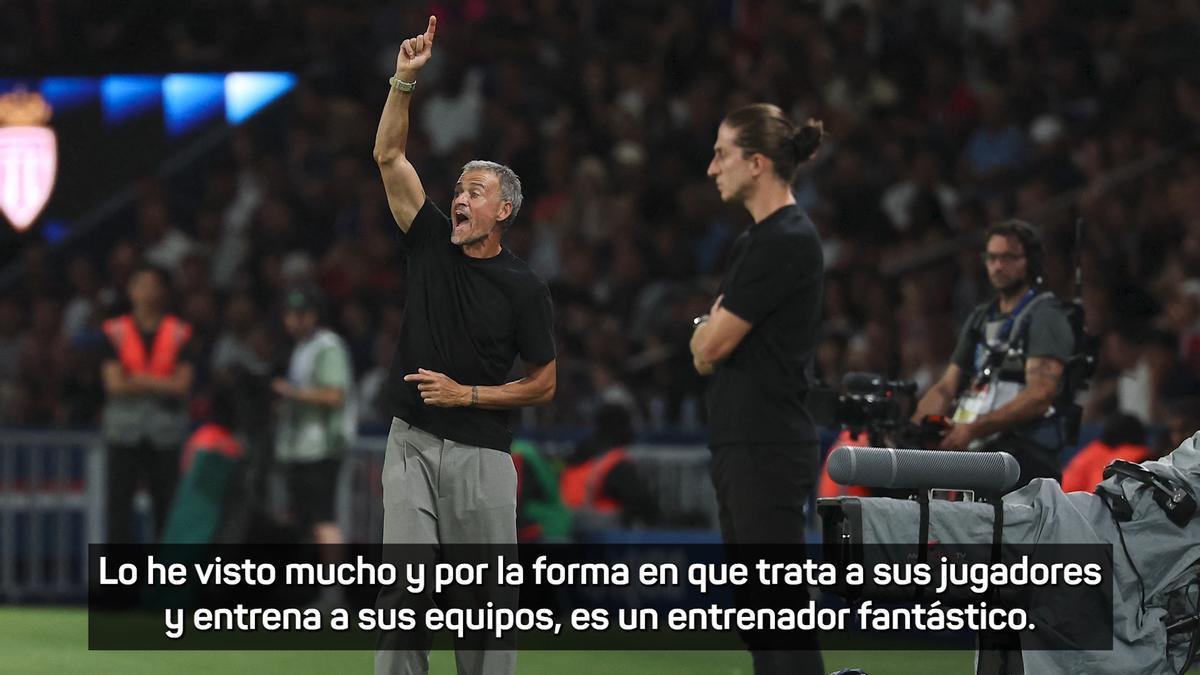 Filipe Luís: "Luis Enrique es el mejor del mundo y de los mejores de la historia"