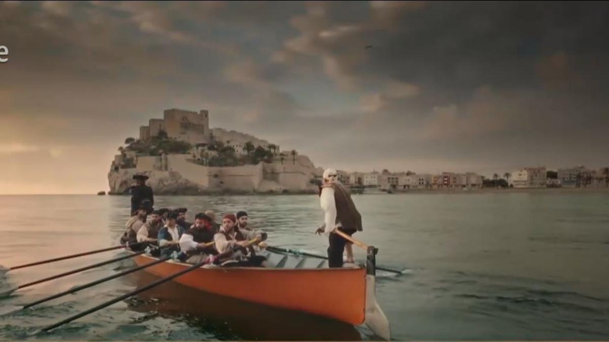 Foto de un desembarco pirata que grabó 'Masterchef Junior' para rodar su programa ambientado en Peñíscola.