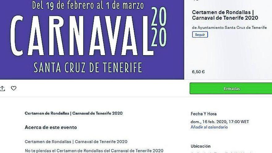 Las entradas para las rondallas se venden por primera vez en internet.