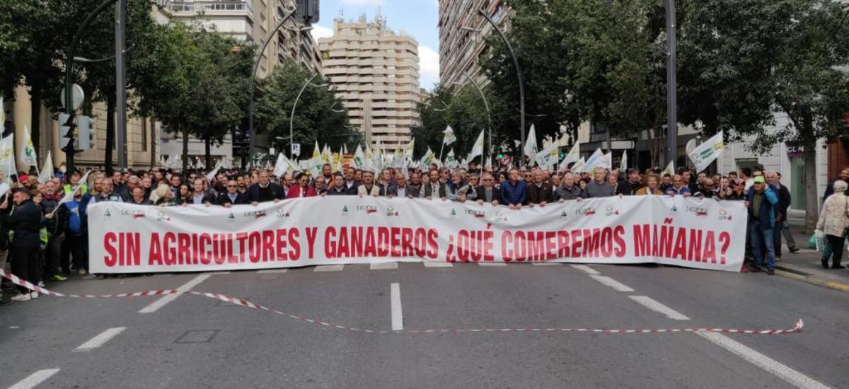 Así te hemos contado la manifestación del campo en la Región