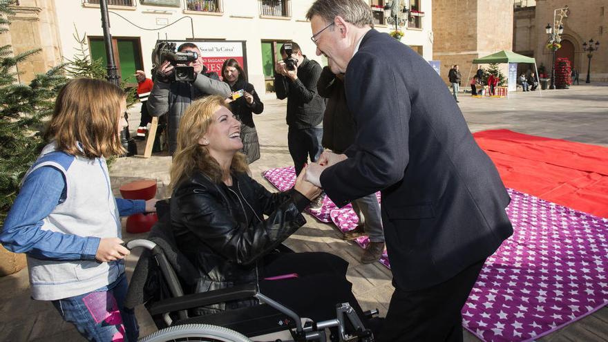 Puig, con la alcaldesa de Castelló, Amparo Marco.