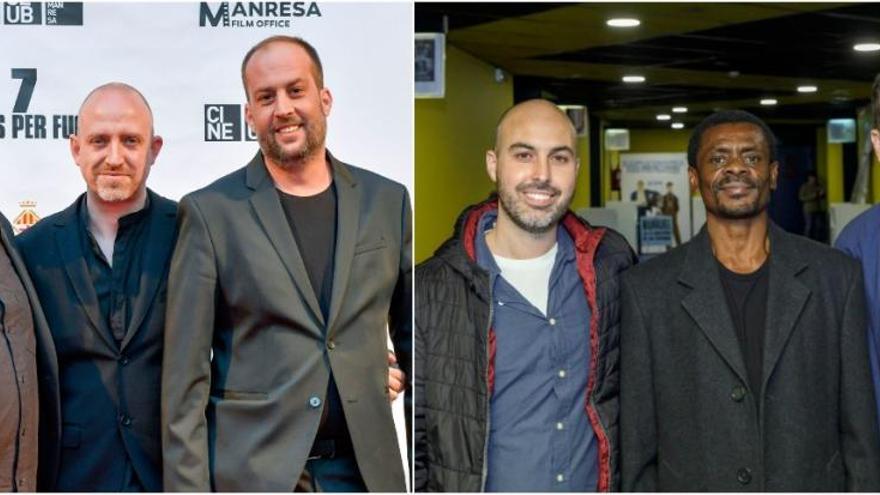 A l&#039;esquerra, David Torras, Esteve Soler i Gerard Quinto, directors de «7 raons per fugir». A la dreta, Marc Serena (el tercer), director i guionista de  «L&#039;escriptor d&#039;un país sense llibreries»