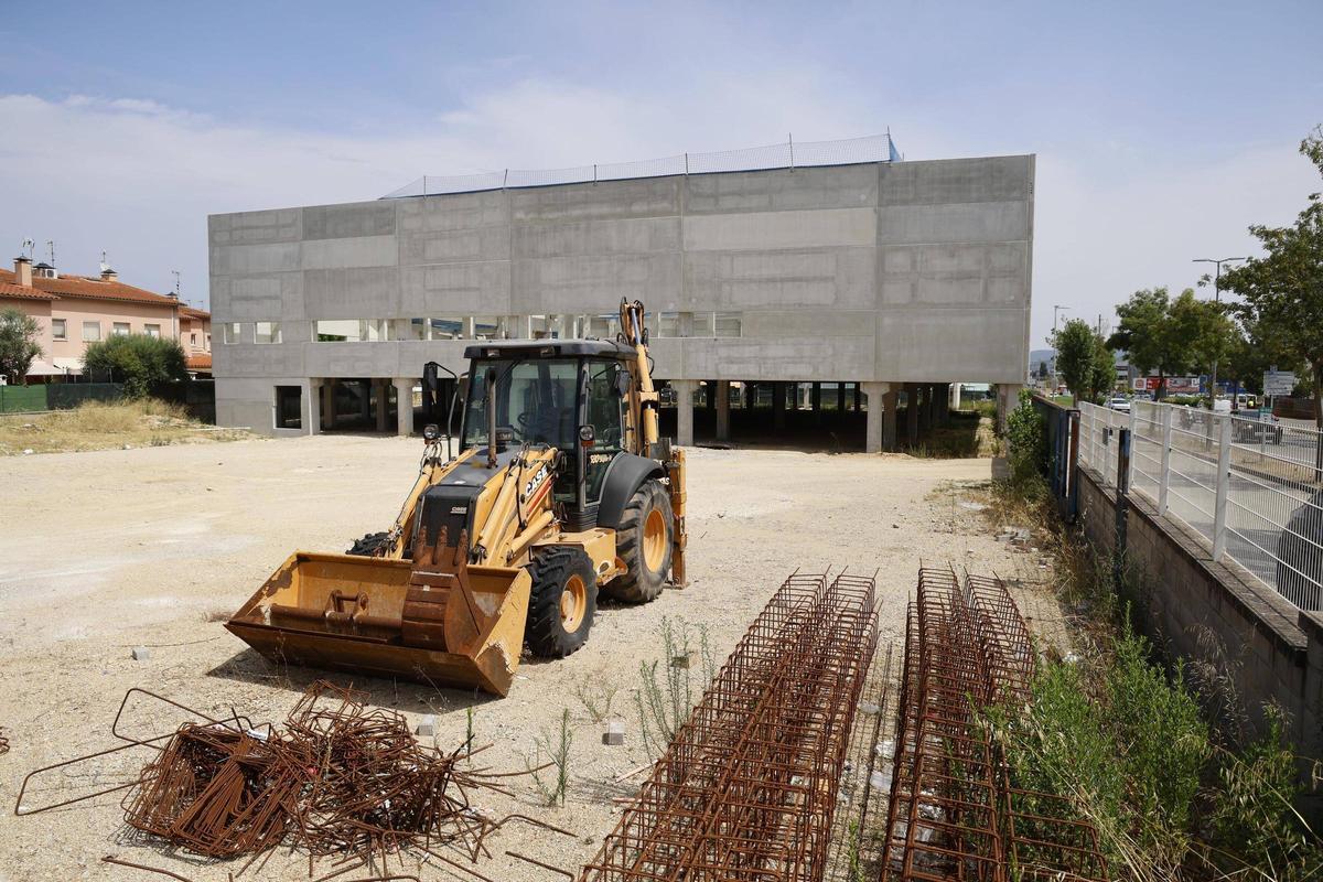 Les imatges de les obres per constuir un supermercat d'una cadena xilena a Vilablareix