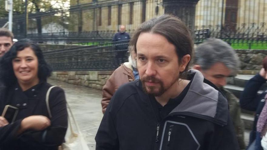 Iglesias, durante un acto este viernes en Gernika.