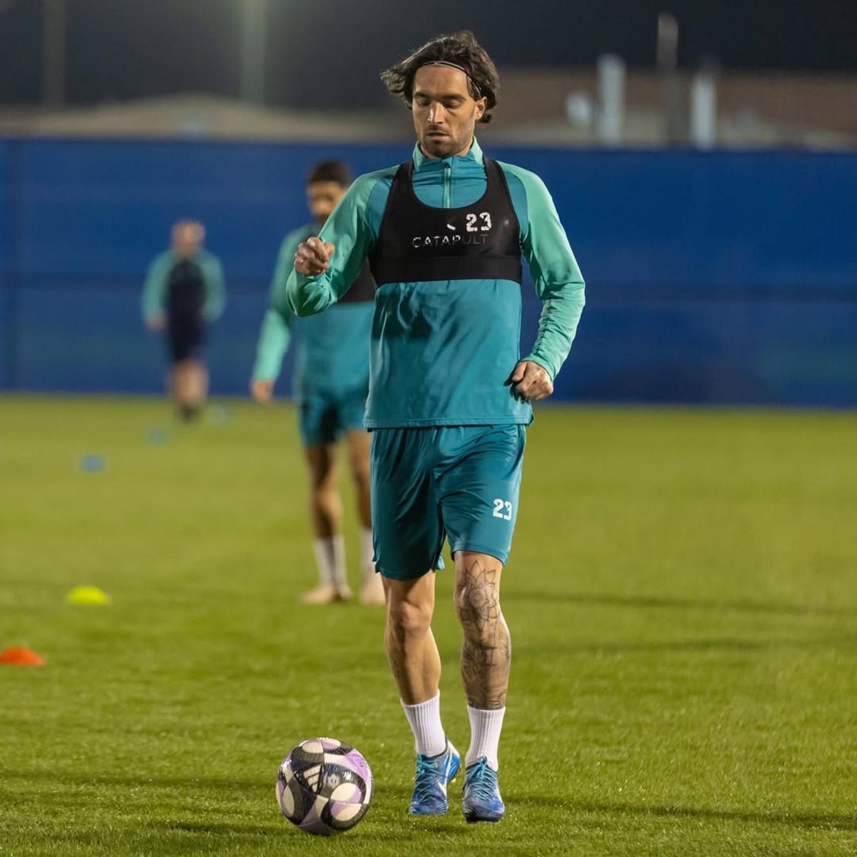 Jason Remeseiro, ex del Villarreal B, con el Al Fayha de Al Majma’ah, cerca de Ryad, en Arabia Saudí.