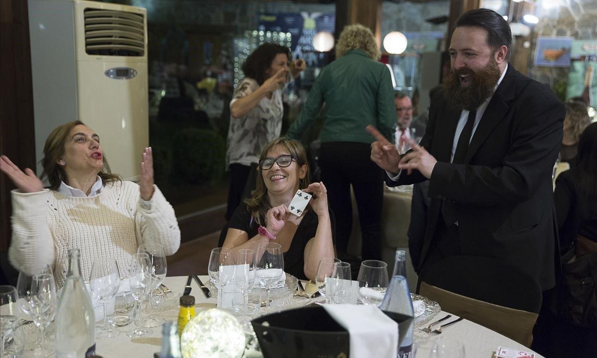 Francis Zafrilla, el pasado jueves, durante el Sopar Màgic.