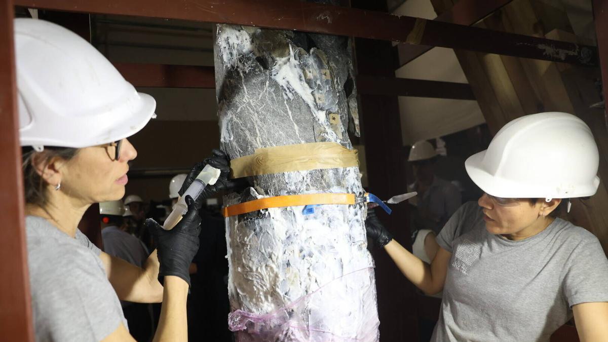 Así avanza la restauración de la Mezquita-Catedral casi un año después del incendio