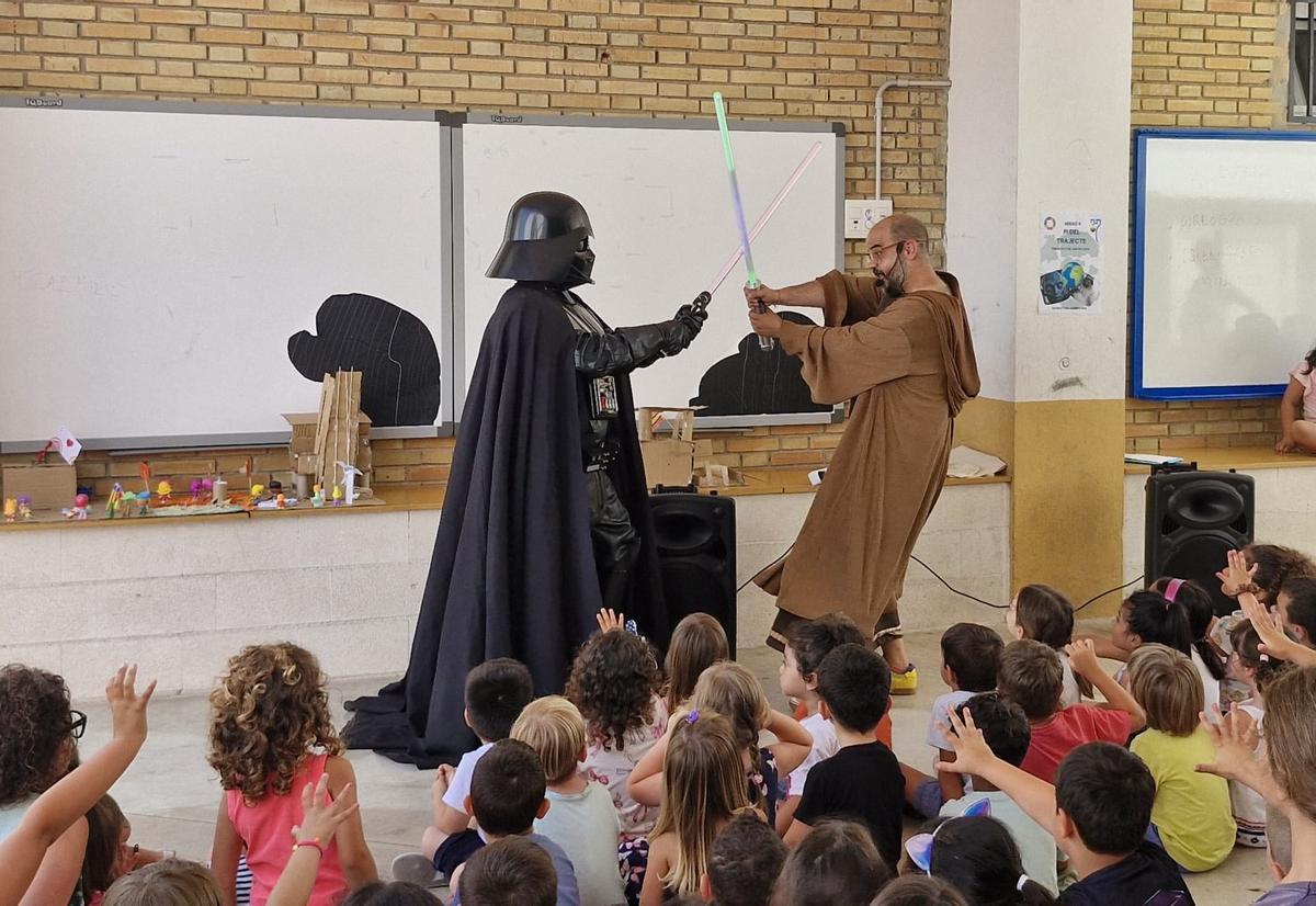 Una de las actividades del proyecto el curso pasado en el colegio de Piles.