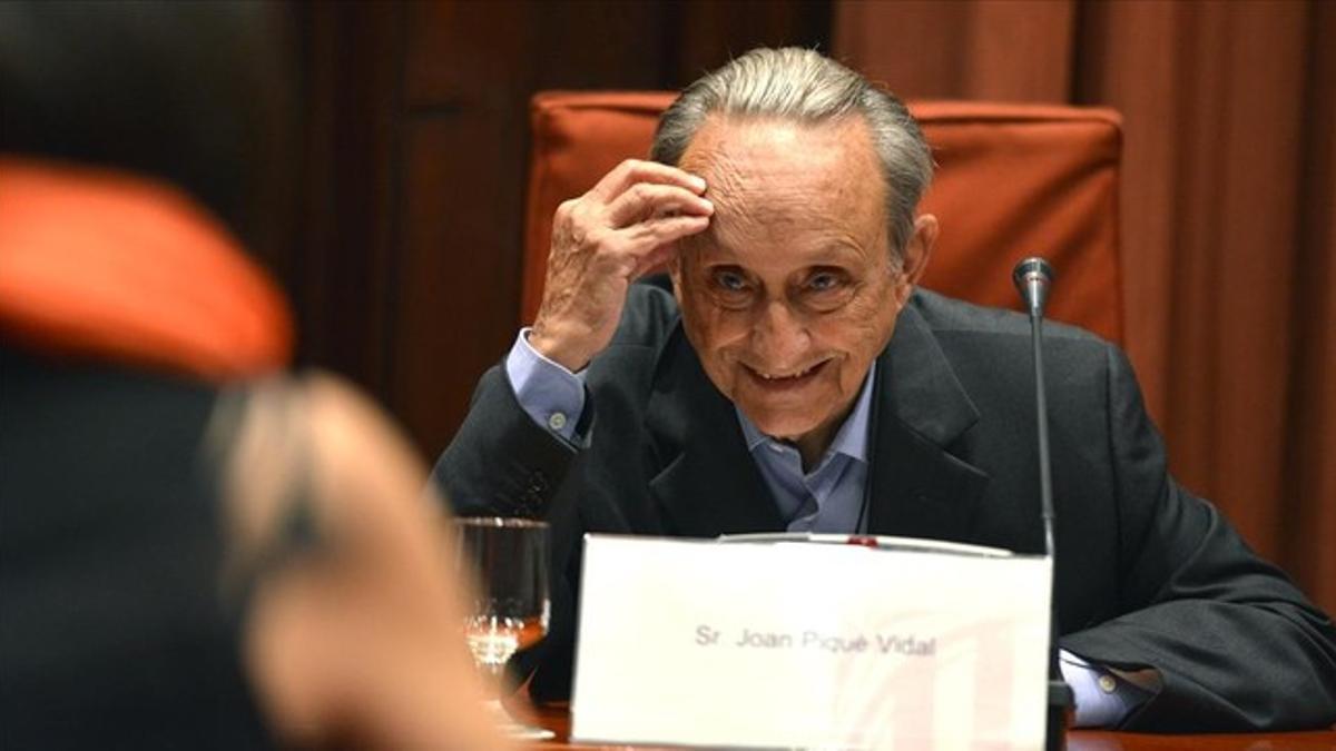 Joan Piqué Vidal, ante la comisión de investigación del 'caso Pujol'.