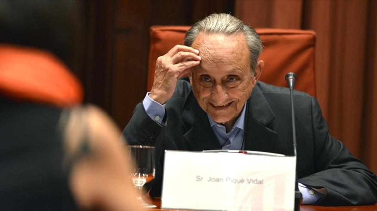 Joan Piqué Vidal, davant la comissió d’investigació del ’cas Pujol’.