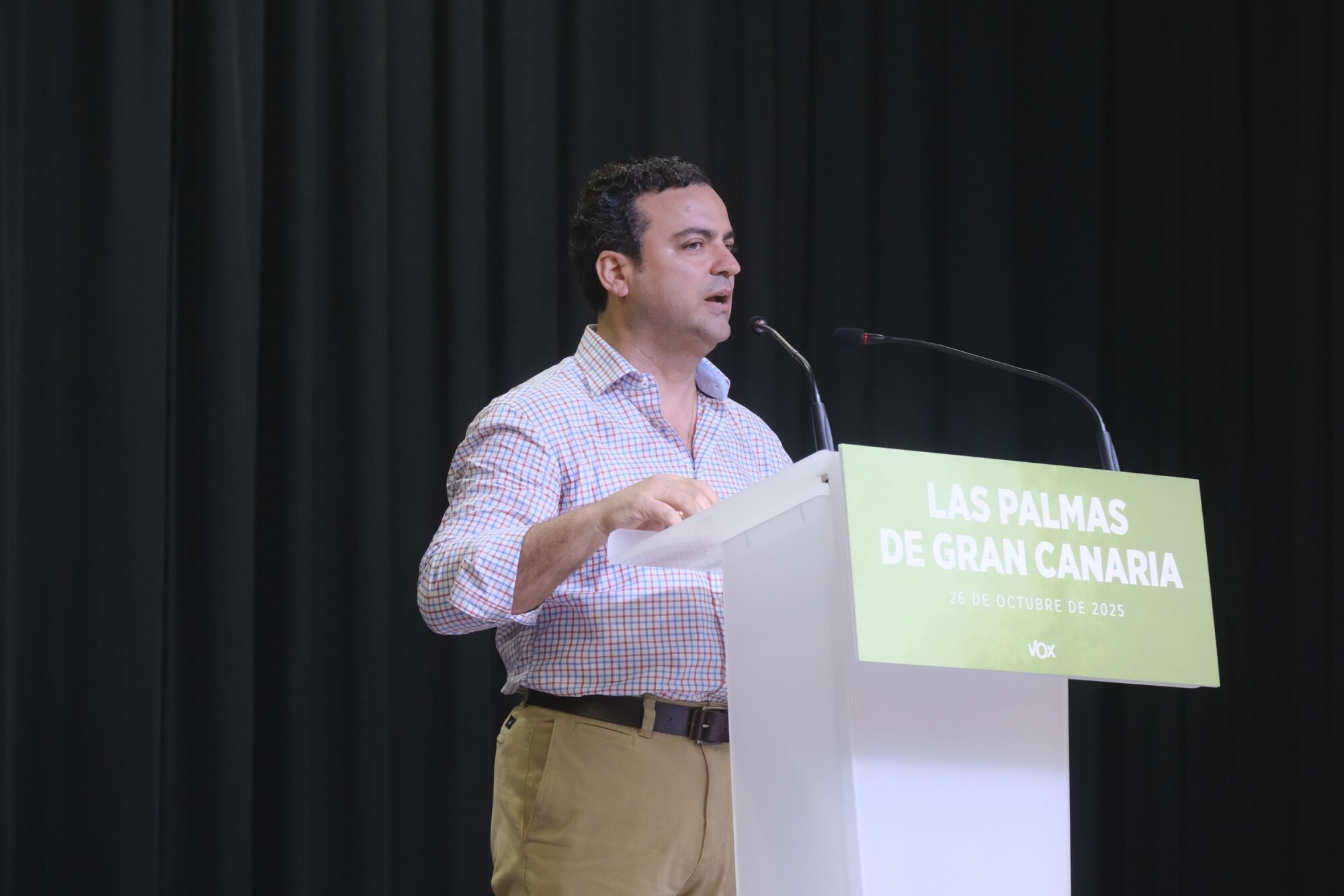 Acto de Santiago Abascal en el Círculo Mercantil