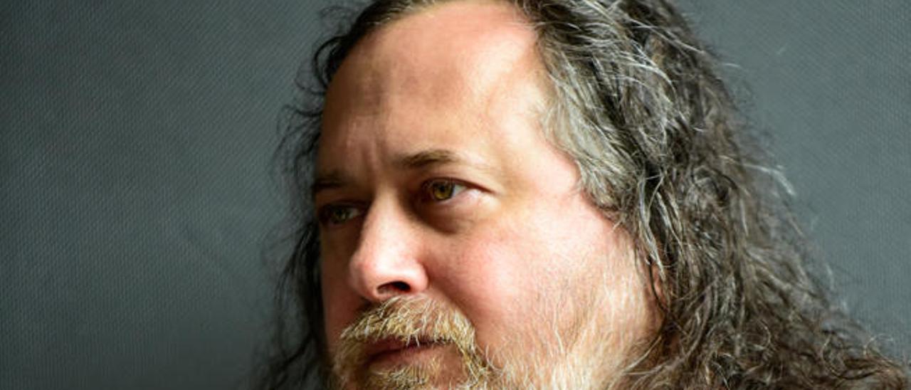 Richard Stallman en el Colegio de Médicos de Las Palmas.