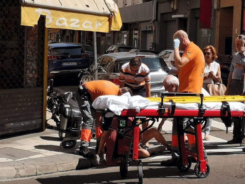 Accidente de tráfico en la calle Cortes de Aragón