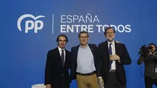 Aznar y Rajoy bendicen a Feijóo para corregir el "rumbo" de España