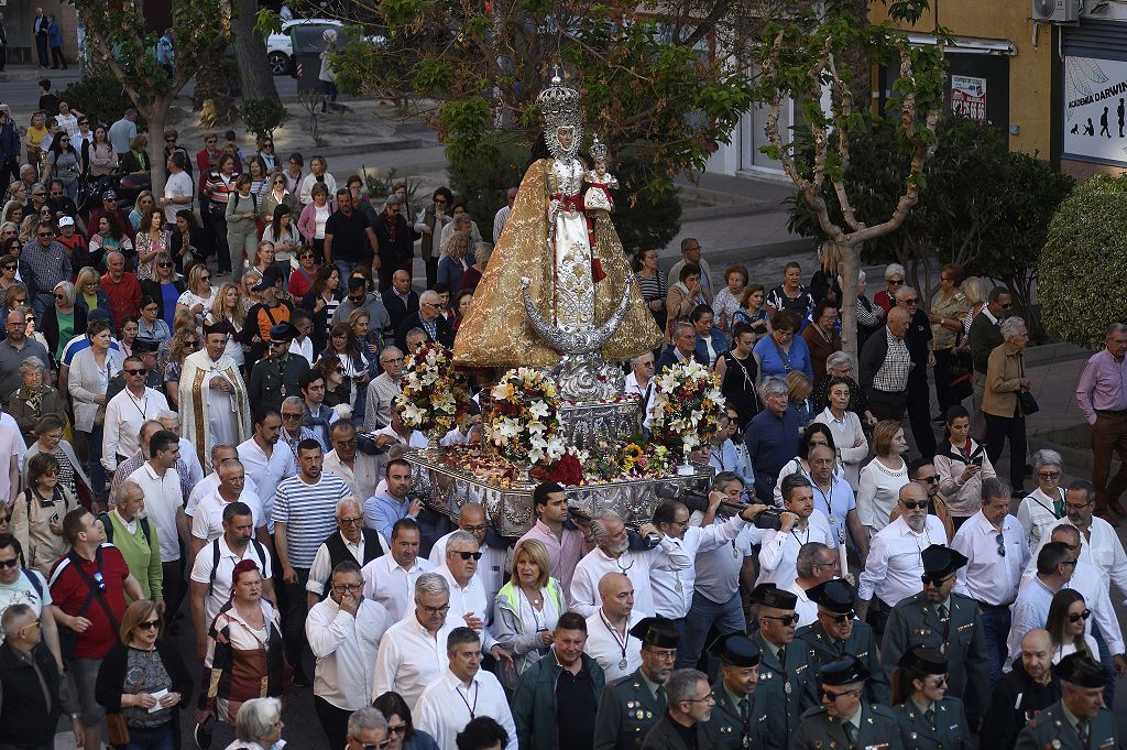 Murcia despide a la Fuensanta con flores y emoción