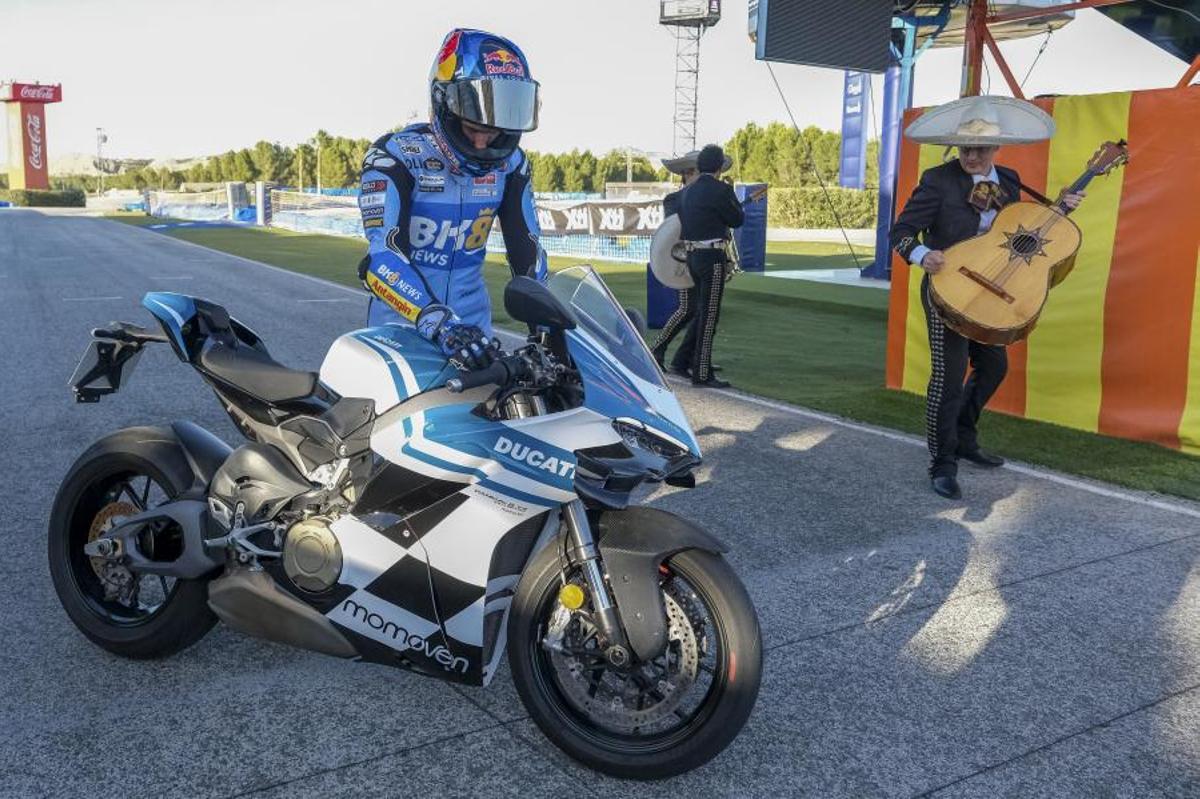 Àlex Márquez, durante el evento en Villena