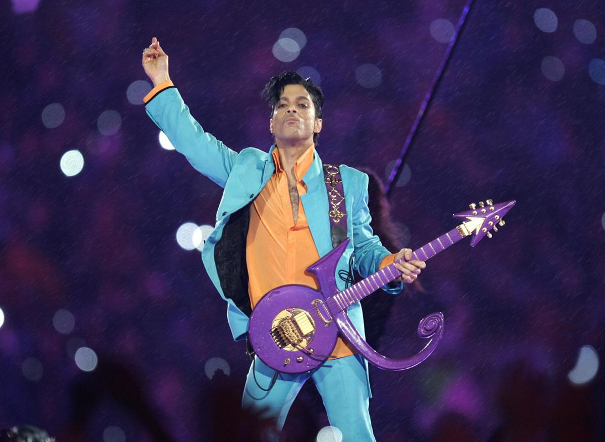 FILE - In this Feb. 4, 2007 file photo, Prince performs during the halftime show at the Super Bowl XLI football game at Dolphin Stadium in Miami. Widely acclaimed as one of the most inventive and influential musicians of his era with hits including Little Red Corvette, ’’Let’s Go Crazy and When Doves Cry, he was found dead at his home on Thursday, April 21, 2016, in suburban Minneapolis, according to his publicist. He was 57. (AP Photo/Chris O’Meara, File)