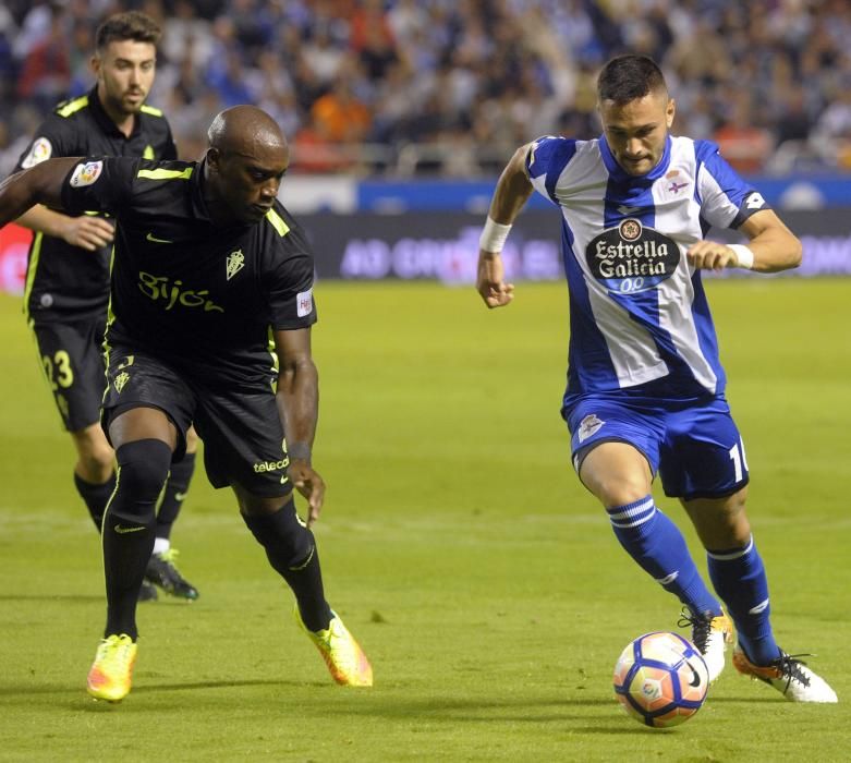 El Dépor logra la victoria ante el Sporting