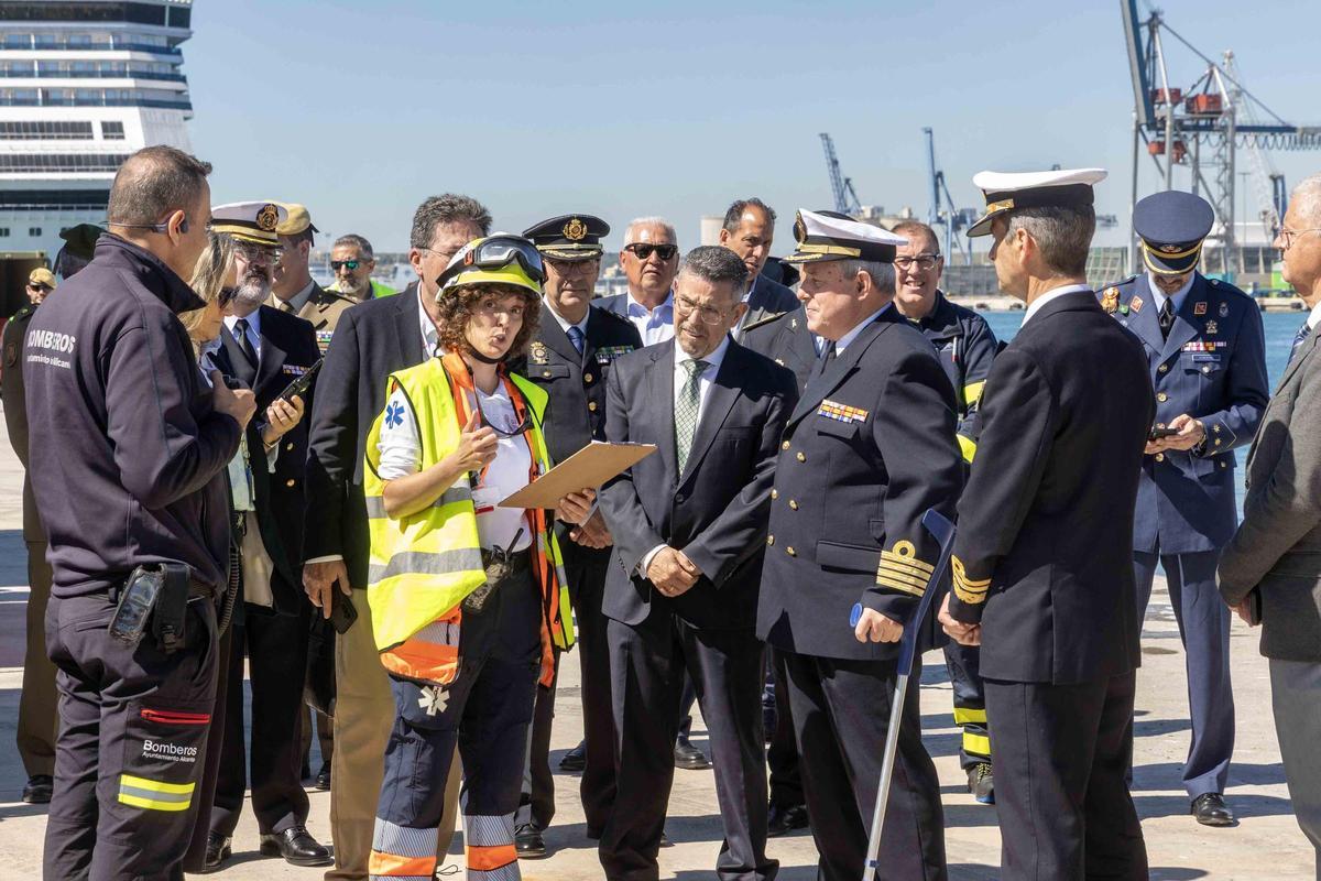 MARSEC-26 mide la coordinación ante emergencias marítimas en el Puerto de Alicante