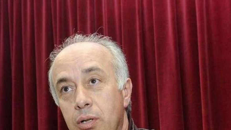 Gonzalo Durán durante la rueda de prensa de ayer. // Noé Parga