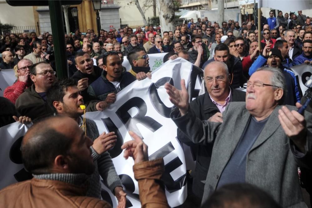 Manifestación en Murcia de los agricultores