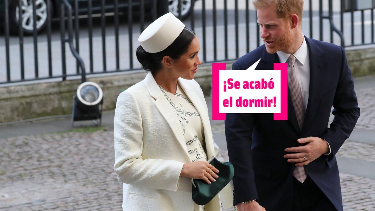 El príncipe Harry le dice a Meghan Markle que se acabó lo de dormir